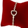 595c Bransoletka elegancka złota 17+2cm pozłacana 14k serce